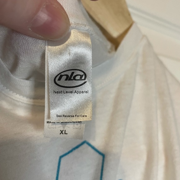 Next Level Apparel Muse white band tee jr sz XL - Picture 4 of 5